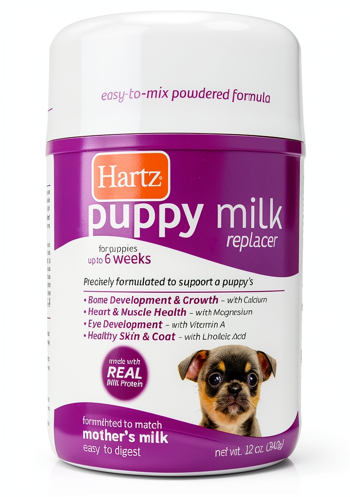 'Hartz Milk Replacer Powder packaging and mixing demonstration'