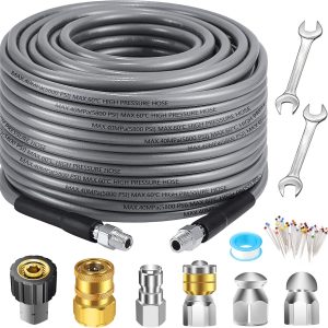 West Bay Sewer Jetter Kit High Pressure Hose Nozzles-0