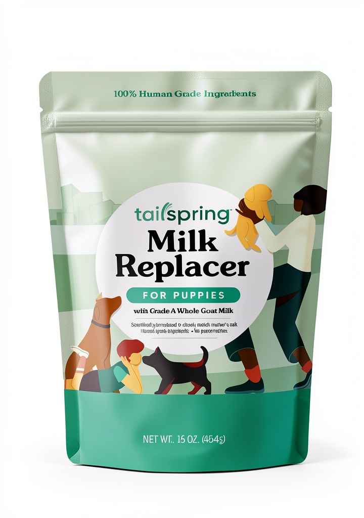 Meyenberg Goat Milk Dog Replacer package and serving preparation