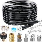 West Bay Sewer Jetter Kit 5800 PSI Black Polyester Hose-0