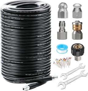 West Bay Sewer Jetter Kit TPU Hose 5800 PSI Pressure-0