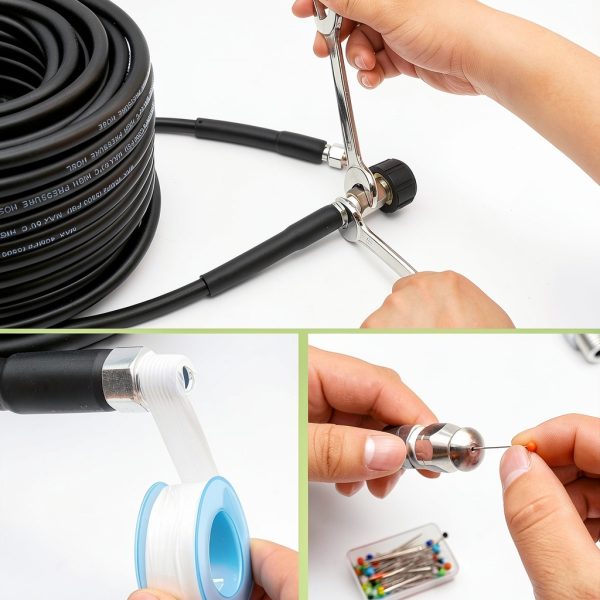 West Bay Sewer Jetter Kit High Pressure Hose Nozzles-3