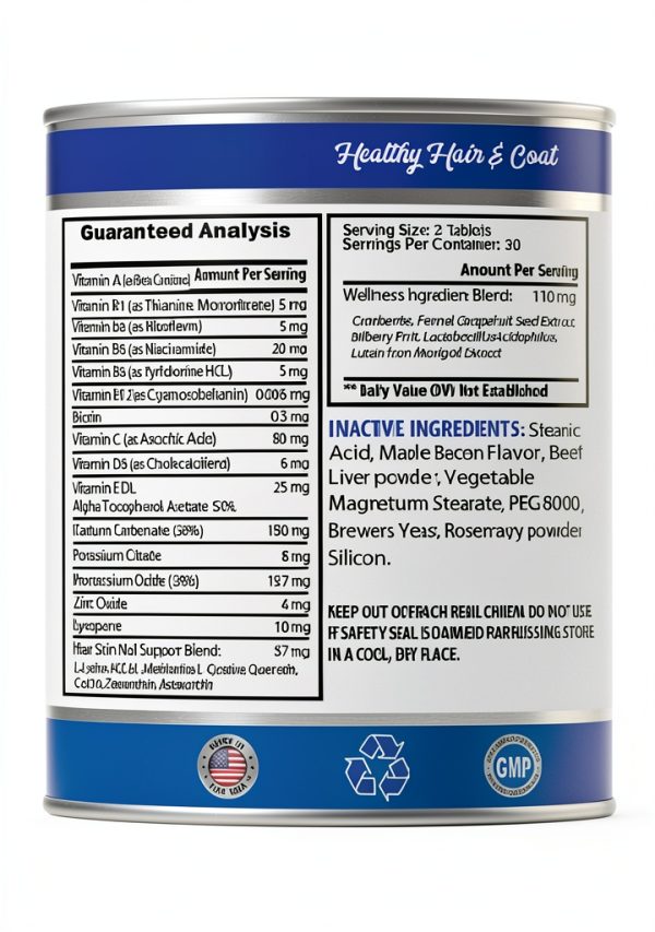 Dog Vitamins PET SUPPLEMENTS Coat Health Quercetin-1