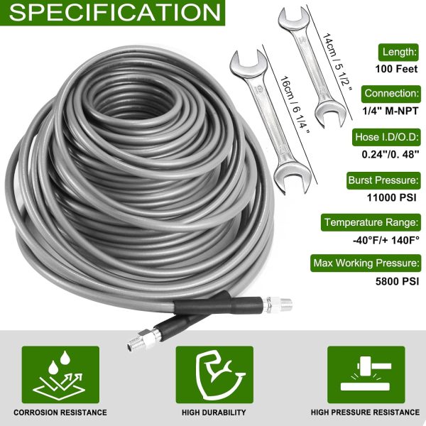 West Bay Sewer Jetter Kit High Pressure Hose Nozzles-1