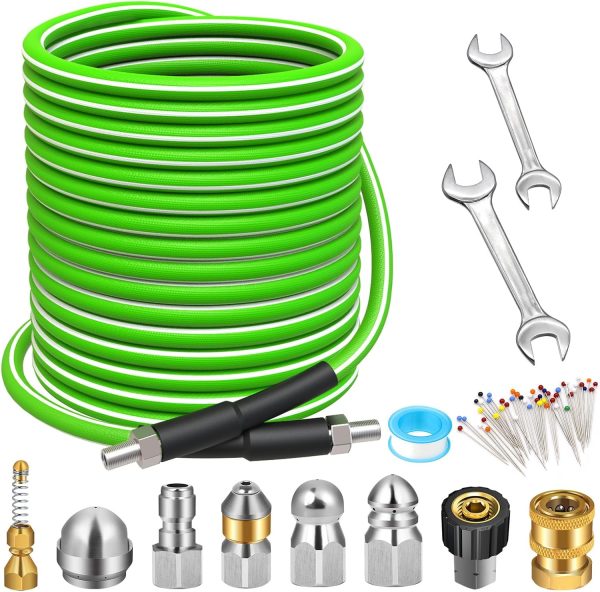West Bay Sewer Jetter Kit High Pressure Hose Nozzles-0