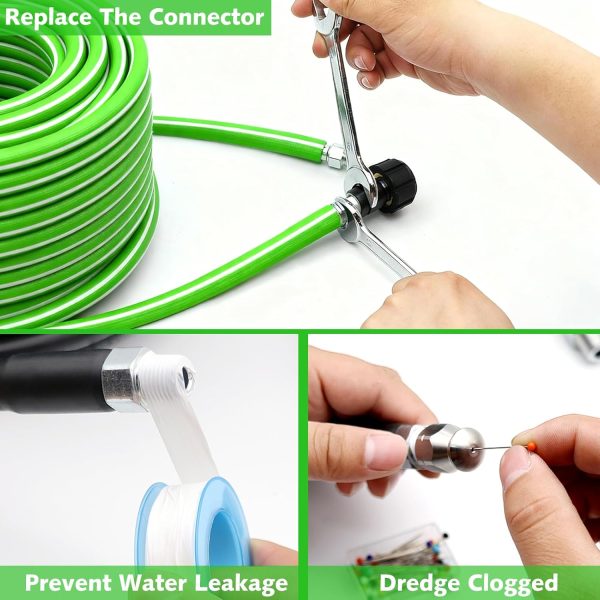 West Bay Sewer Jetter Kit High Pressure Hose Nozzles-6