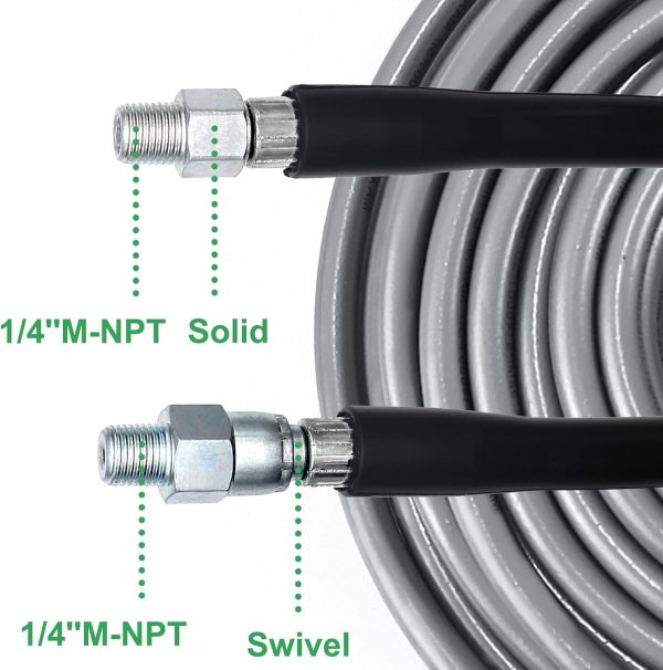 West Bay Sewer Jetter Kit High Pressure Hose Nozzles-6