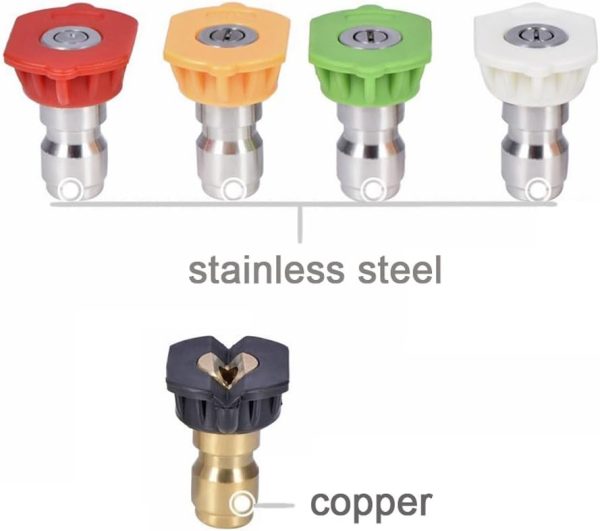 Twinkle Star Pressure Washer Nozzle Tips Brass Stainless-3