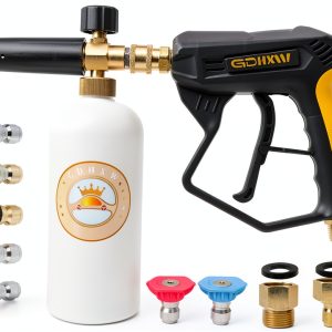 GDHXW Pressure Washer Gun Brass Handheld 5000 PSI-0