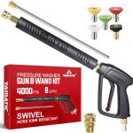 YAMATIC Pressure Washer Gun Brass Stainless Steel Swivel-0