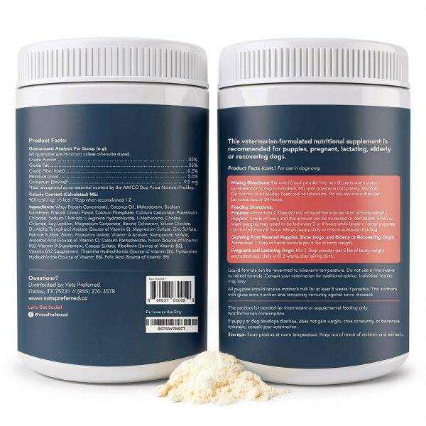 Dog Milk Replacer Vets Preferred Colostrum Formula-7