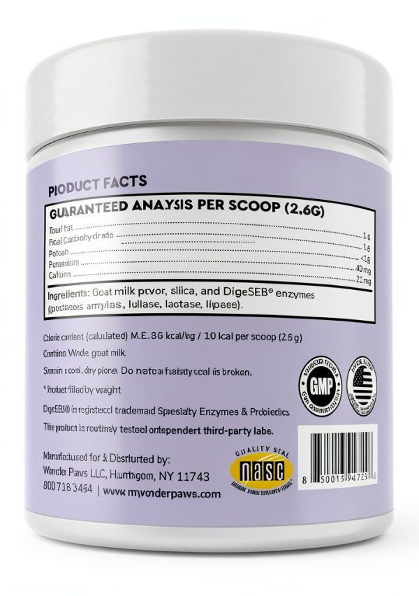 Goat Milk for Dogs Wonder Paws Powder Probiotic-7