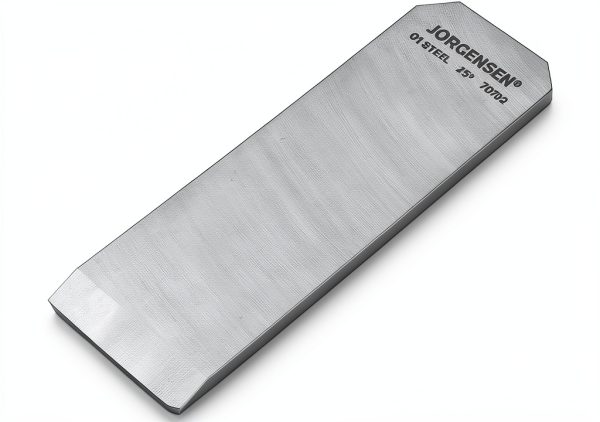 JORGENSEN Low Angle Block Plane Blade - for 5-1/4" Wood Planer, Professional Level O1 Steel, High Hardness & Long Edge Retention, 3mm Thickness Replacement Blade-0